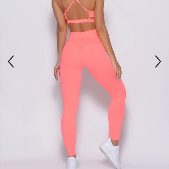 Bombshell Sportswear Curves Leggings, Wild Peach - Picture 8 of 9
